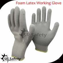 SRSAFETY 10G acrylic latex coated safety working gloves glove supplier